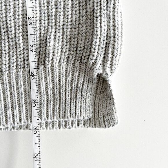 Noisy May Womens Crew Neck Ribbed Knit Pullover Sweater Gray Medium - Picture 8 of 8
